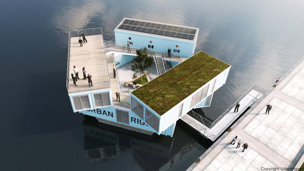 Pisos flotantes para universitarios en Dinamarca